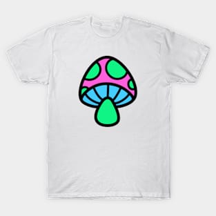 Polysexual/Polyromantic Mushroom Discrete Pride Flag T-Shirt